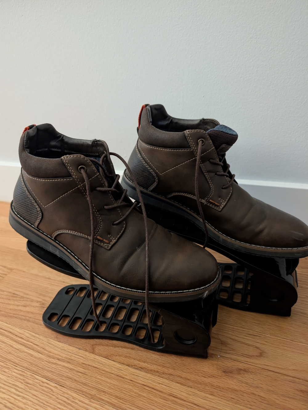 Nunn Bush Brown Leather Lace-Up Chukka Boots